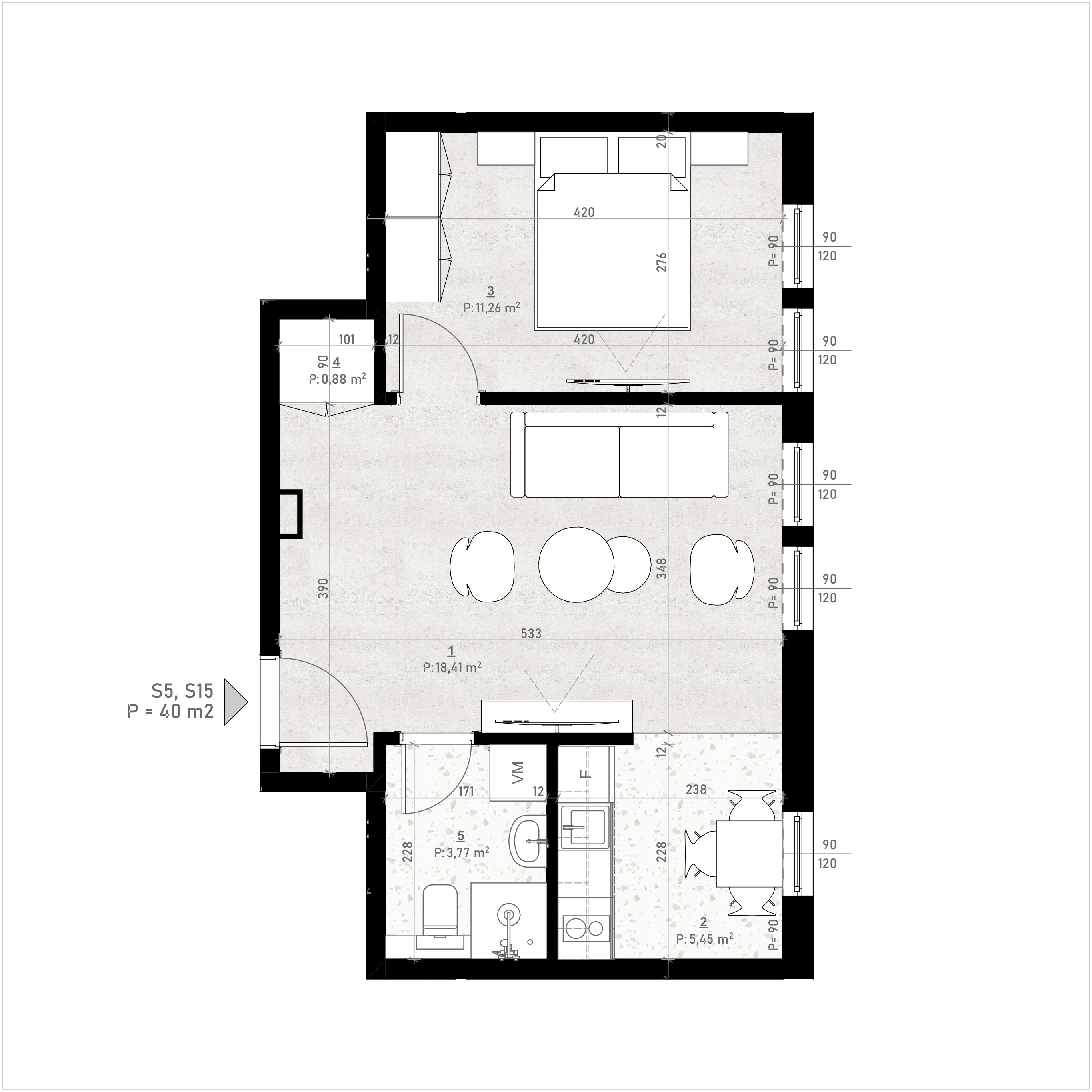 apartman divcibare S5, S15